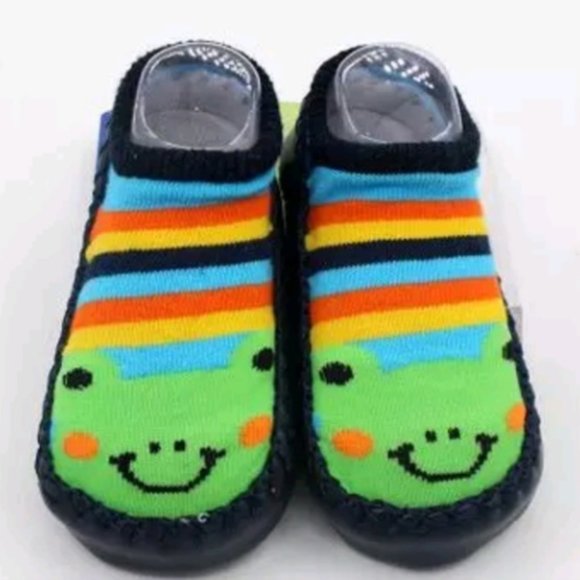 Baby Shoes Socks Animal Infant Sock Shoe Green New - Picture 2 of 16